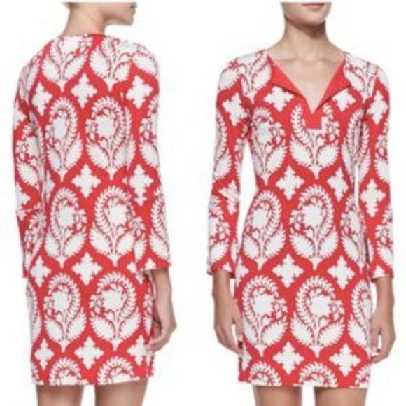 Diane von Furstenberg New Reina Two Printed Silk Dress 6 - Picture 1 of 15